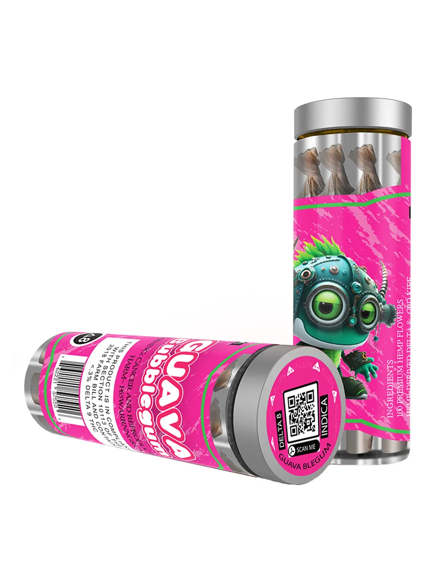 Guava Bubblegum Alien Exotics THCA Mini Pre-Rolls 2.5G